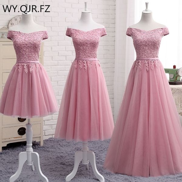 qnzl987d#off shoulder gauzy pink lace up bridesmaid dresses spring summer short middle long style party prom dress y200109, White;black
qnzl987d#off shoulder gauzy pink lace up bridesmaid dresses spring summer short middle long style party prom dress y200109, White;black