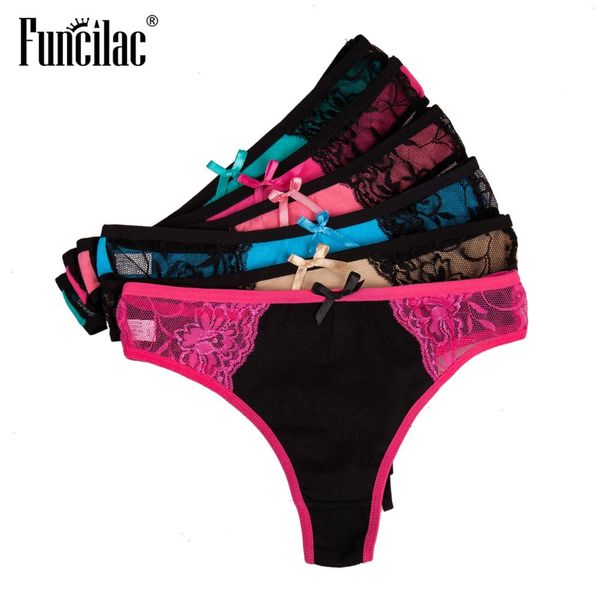women lace g-strings cotton thongs bikini panties ladies underpants briefs set stripe underwear lingerie 5 pcs lot, Black;pink
women lace g-strings cotton thongs bikini panties ladies underpants briefs set stripe underwear lingerie 5 pcs lot, Black;pink