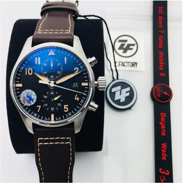 zf produces men's timing automatic watch pilot series gun diameter 43mmx15mm equipped shanghai 7750 movement machinery swing frequency, Slivery;brown
zf produces men's timing automatic watch pilot series gun diameter 43mmx15mm equipped shanghai 7750 movement machinery swing frequency, Slivery;brown