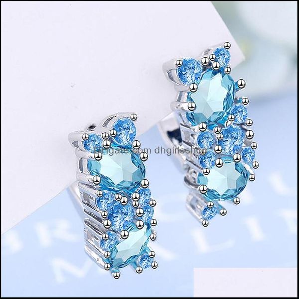 hoop hie earrings jewelry elegant blue cubic zircon for wedding party gift simple women earring bi dh7os, Golden;silver
hoop hie earrings jewelry elegant blue cubic zircon for wedding party gift simple women earring bi dh7os, Golden;silver