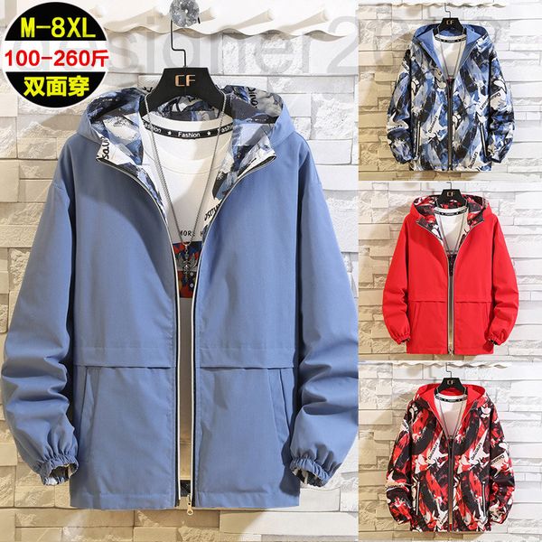 men's jackets designer coat men's spring and autumn handsome camouflage jacket two sides wear fat plus size thin breathable studen, Black;brown
men's jackets designer coat men's spring and autumn handsome camouflage jacket two sides wear fat plus size thin breathable studen, Black;brown