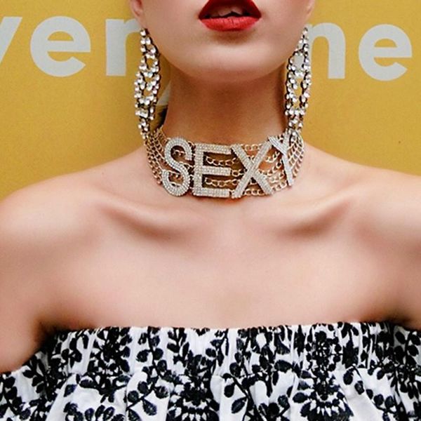 chokers crystal letter choker necklace rhinestone collar for women pendant statement luxury neck jewellery, Golden;silver
chokers crystal letter choker necklace rhinestone collar for women pendant statement luxury neck jewellery, Golden;silver