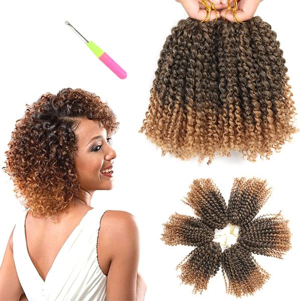 8 inch short passion twist marlybob crochet hair 3 small bundles pcs afro kinky curly braids synthetic extension for black women ls05
8 inch short passion twist marlybob crochet hair 3 small bundles pcs afro kinky curly braids synthetic extension for black women ls05