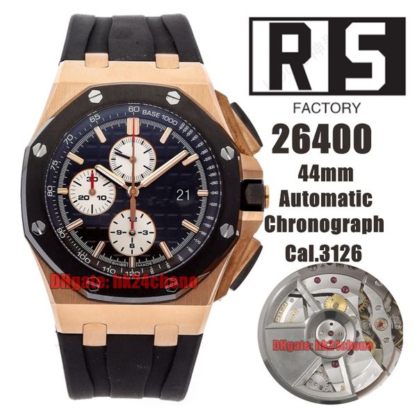 rs factory watches rsf 26400 44mm rose gold cal.3126 / eta7750 automatic chronograph mens watch ceramic bezel black dial rubber strap gents, Slivery;brown
rs factory watches rsf 26400 44mm rose gold cal.3126 / eta7750 automatic chronograph mens watch ceramic bezel black dial rubber strap gents, Slivery;brown