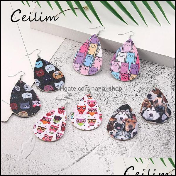 charm earrings jewelry animal cat dog owl printig pu leather for women dangle drop waterdrop earing party designer delivery 2021 gkaz, Golden
charm earrings jewelry animal cat dog owl printig pu leather for women dangle drop waterdrop earing party designer delivery 2021 gkaz, Golden