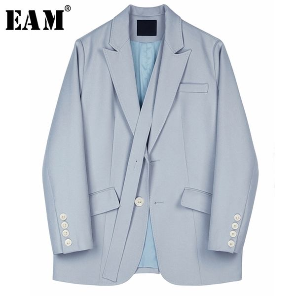 eam women blue brief stitch big size blazer lapel long sleeve loose fit jacket fashion spring autumn 1s167 y201026, White;black
eam women blue brief stitch big size blazer lapel long sleeve loose fit jacket fashion spring autumn 1s167 y201026, White;black