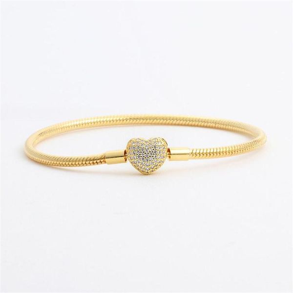 18k yellow gold plated cz diamond heart bracelets original box set for pandora 925 silver snake chain bracelet for women wedding j274j, Golden;silver
18k yellow gold plated cz diamond heart bracelets original box set for pandora 925 silver snake chain bracelet for women wedding j274j, Golden;silver