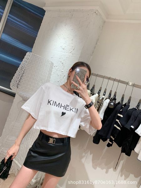 women's t-shirt designer chaopai 22ss spring and summer new style personalized chest love letter printing design versatile casual small, White
women's t-shirt designer chaopai 22ss spring and summer new style personalized chest love letter printing design versatile casual small, White