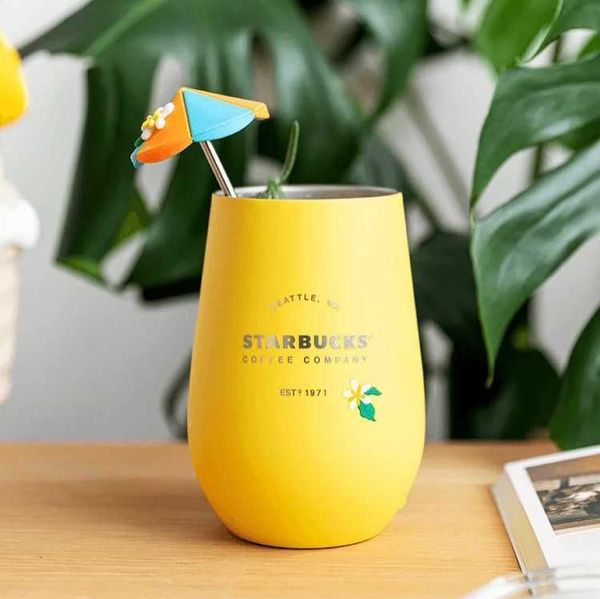2021 starbucks cup summer vacation yellow stainless steel stirring table cup water cup girl 360ml
2021 starbucks cup summer vacation yellow stainless steel stirring table cup water cup girl 360ml