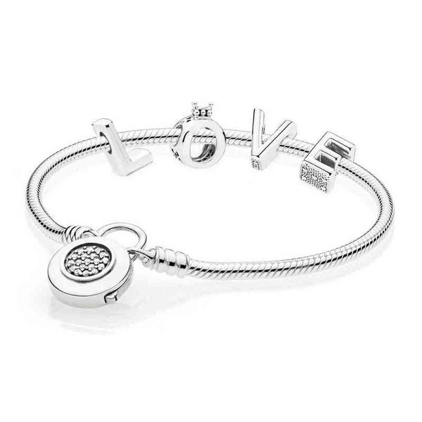new 100% 925 sterling silver love rau0486 crown charm letter 597092cz moments smooth bracelet with signature padlock set aa220315
new 100% 925 sterling silver love rau0486 crown charm letter 597092cz moments smooth bracelet with signature padlock set aa220315