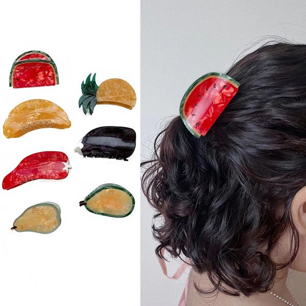 korean version of vegetables and fruits medium hair clip acetic acid wash face bath hair clip clip hair accessories, Slivery;white
korean version of vegetables and fruits medium hair clip acetic acid wash face bath hair clip clip hair accessories, Slivery;white