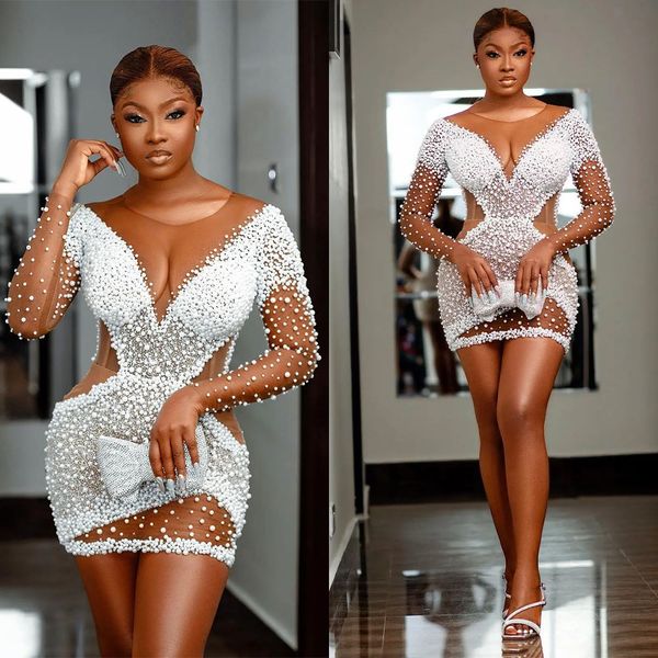 pearls african mermaid prom dress mini sheer neck long sleeve beading evening dresses birthday party special occasion gowns, Black
pearls african mermaid prom dress mini sheer neck long sleeve beading evening dresses birthday party special occasion gowns, Black