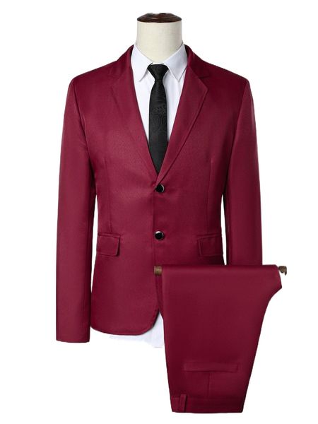 men 1pc lapel collar button up blazer with 1pc tailored pants w9zq#, White;black
men 1pc lapel collar button up blazer with 1pc tailored pants w9zq#, White;black