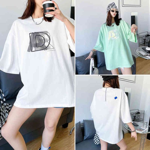short sleeve o-neck men's t-shirts letter brand half sleeve cotton versatile t-shirt for women men fashion lady clothing, White
short sleeve o-neck men's t-shirts letter brand half sleeve cotton versatile t-shirt for women men fashion lady clothing, White