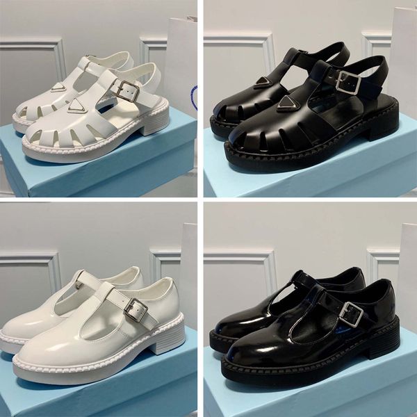 triangle hardware sandals leather upper womens sandales hollow out platform sandal round toe buckle women slides comfortable non-slip rubber, Black
triangle hardware sandals leather upper womens sandales hollow out platform sandal round toe buckle women slides comfortable non-slip rubber, Black