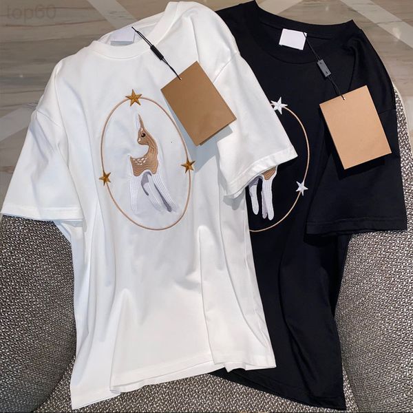 women's t-shirt designer 2022 spring and summer new embroidered cotton loose deer short sleeve round neck t-shirt star same correct ver, White
women's t-shirt designer 2022 spring and summer new embroidered cotton loose deer short sleeve round neck t-shirt star same correct ver, White