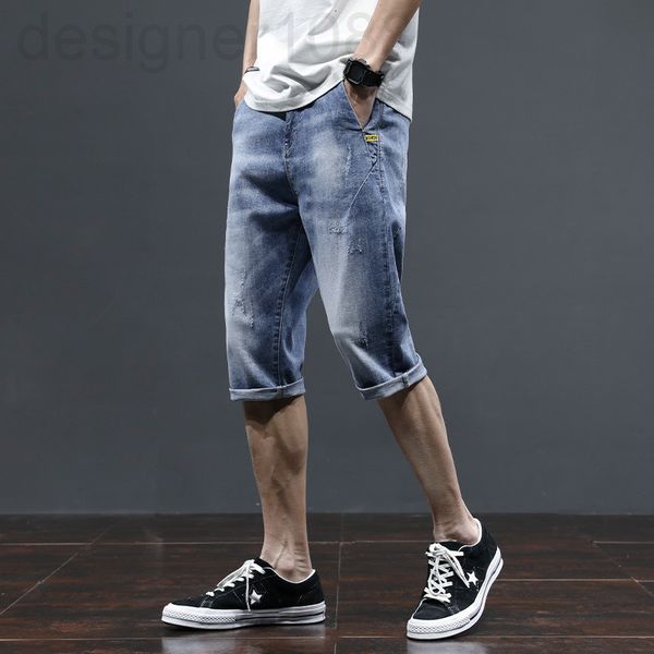men's jeans designer summer thin seven point denim shorts men's fashion brand loose straight tube korean style versatile pants cas, Blue
men's jeans designer summer thin seven point denim shorts men's fashion brand loose straight tube korean style versatile pants cas, Blue