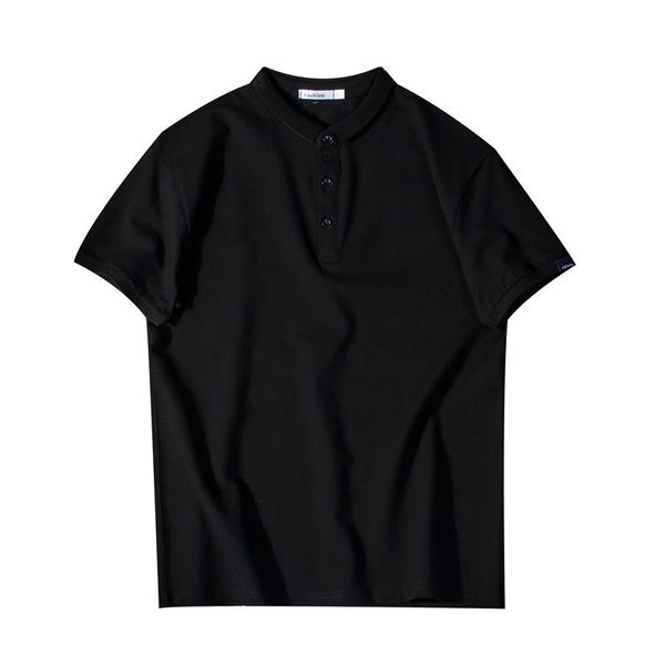 men's polos fashion slim cotton men shirt black short sleeve summer thin streetwear striped male for korean clothing, White;black
men's polos fashion slim cotton men shirt black short sleeve summer thin streetwear striped male for korean clothing, White;black