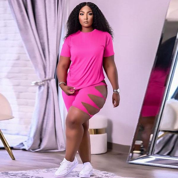women's tracksuits plus size two piece set women summer clothes 2022 casual tracksuit t-shirt cut out shorts sets streetwear 2 outfits, Gray
women's tracksuits plus size two piece set women summer clothes 2022 casual tracksuit t-shirt cut out shorts sets streetwear 2 outfits, Gray