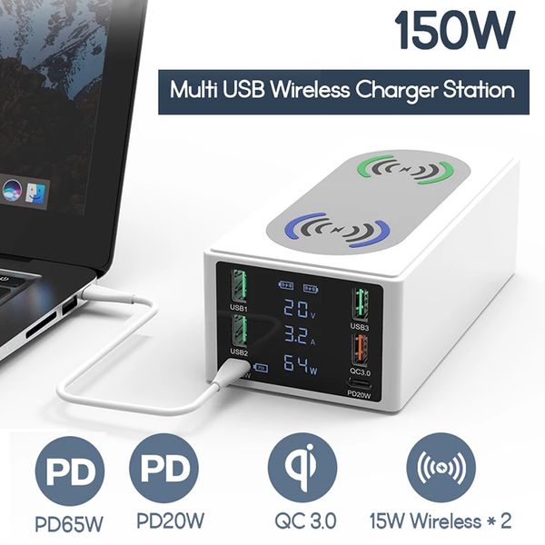 150w type-c pd65w charger station 15w qi wireless charger quick charge 4.0 3.0 usb charger for iphone 13 macbook laptop
150w type-c pd65w charger station 15w qi wireless charger quick charge 4.0 3.0 usb charger for iphone 13 macbook laptop