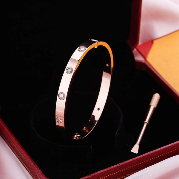 18k rose gold plated stainls steel love bangle screwdriver lovers bracelet316s, Silver
18k rose gold plated stainls steel love bangle screwdriver lovers bracelet316s, Silver