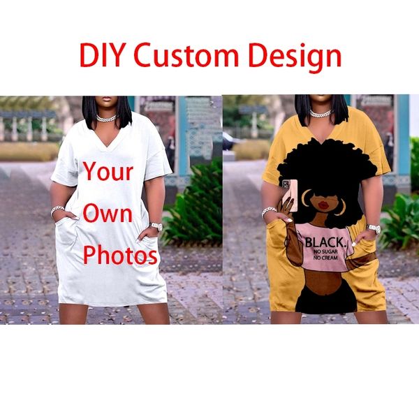 diy custom design 3d printed dress fashion women short sleeve dresses girls boho v-neck loose beachwear midi dresses 220608, Black
diy custom design 3d printed dress fashion women short sleeve dresses girls boho v-neck loose beachwear midi dresses 220608, Black