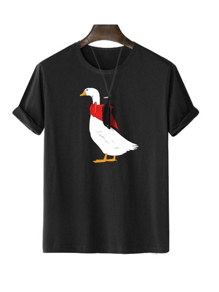 men cartoon graphic tee t1fj#, White;black
men cartoon graphic tee t1fj#, White;black