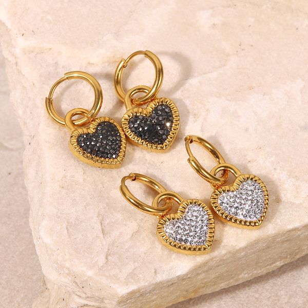trendy chandelier stainless steel 18k gold plated hoop earrings jewelry party girls cubic zirconia heart hoop earring for women jde202113, Silver
trendy chandelier stainless steel 18k gold plated hoop earrings jewelry party girls cubic zirconia heart hoop earring for women jde202113, Silver