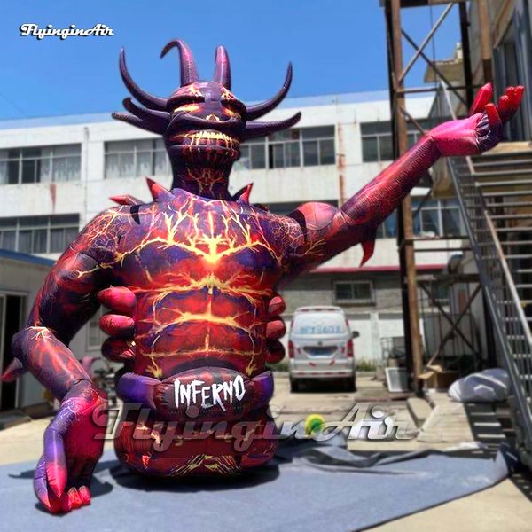 Image of Outdoor Inflatable Devil Monster Halloween Decorations Air Blow Up Skeleton Demon For Carnival Stage And Park Decoration