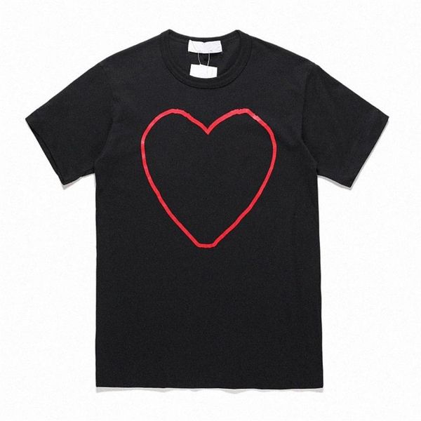 fashion mens play t shirt designer red heart shirt commes casual women shirts des badge garcons high quanlity tshirts cotton embro288p, White;black
fashion mens play t shirt designer red heart shirt commes casual women shirts des badge garcons high quanlity tshirts cotton embro288p, White;black