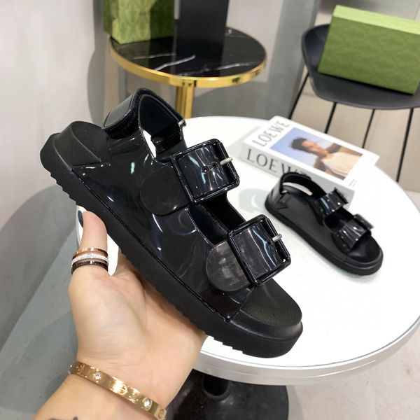designer women straps sandals slides rubber patent leather it is a kind of shoes that can be matched with clothes at will woman jelly, Black
designer women straps sandals slides rubber patent leather it is a kind of shoes that can be matched with clothes at will woman jelly, Black