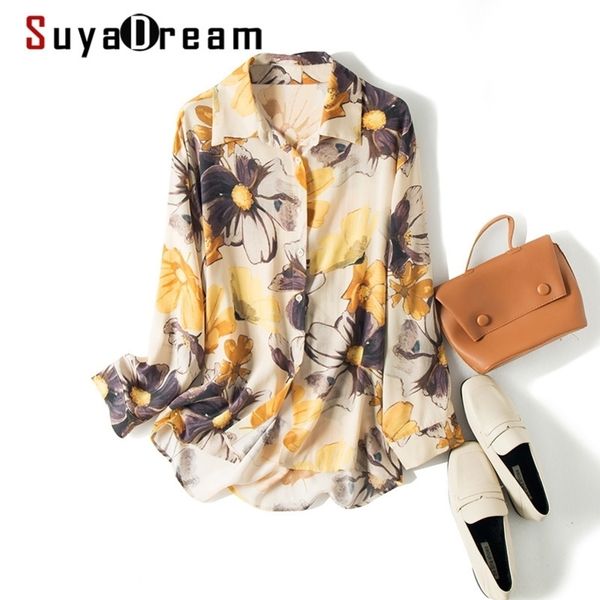 suyadream boyfriend blouse women 100%silk print long sleeves drop shoulder loose blouse shirt elegant silk chiffon shirt y200828, White
suyadream boyfriend blouse women 100%silk print long sleeves drop shoulder loose blouse shirt elegant silk chiffon shirt y200828, White
