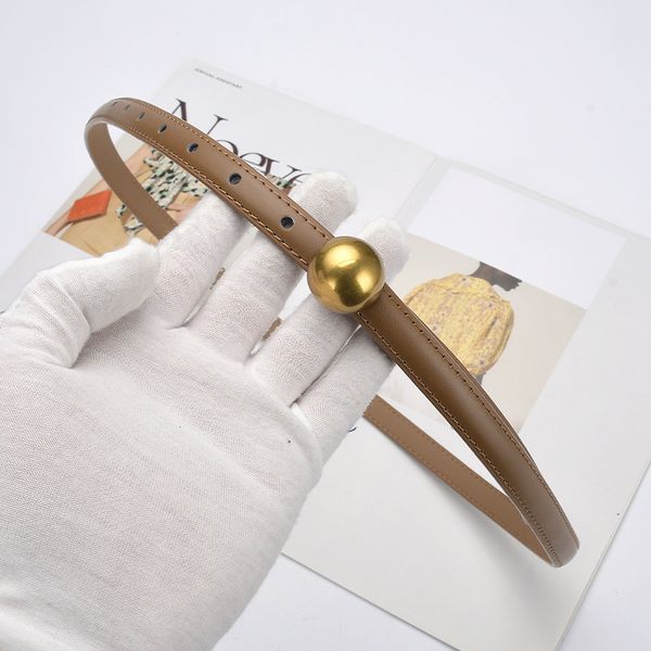 round buckle belt women's decorative waist dress closing summer simple and versatile leather small with skirt, Black;brown 
round buckle belt women's decorative waist dress closing summer simple and versatile leather small with skirt, Black;brown