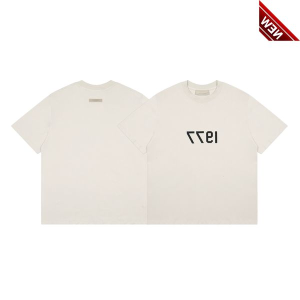 2022 summer new fog double thread essentials flocking 1977 round neck short sleeve t-shirt high street half, White;black
2022 summer new fog double thread essentials flocking 1977 round neck short sleeve t-shirt high street half, White;black