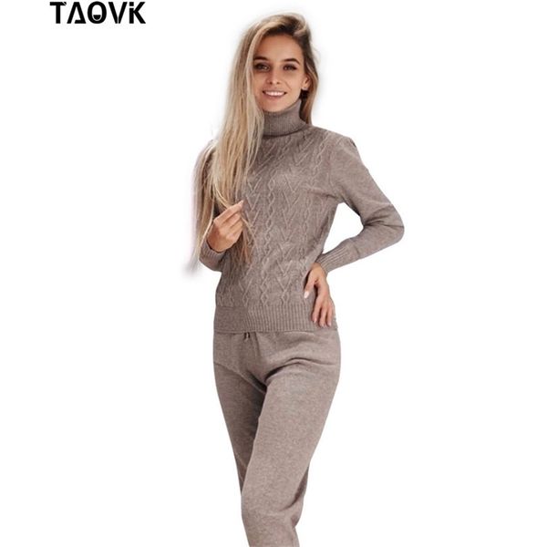 taovk female knitted suits high collar two piece set and pants womans gymnastics knitting costume woman two piece outfits y200110, White
taovk female knitted suits high collar two piece set and pants womans gymnastics knitting costume woman two piece outfits y200110, White