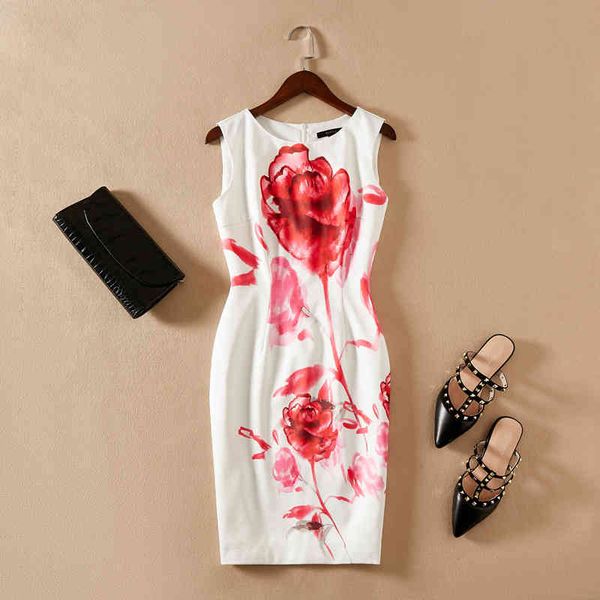casual dresses fashion printed dress round neck sleeveless slim one step skirt elegant temperament mom summer m007 inhc, Black;gray
casual dresses fashion printed dress round neck sleeveless slim one step skirt elegant temperament mom summer m007 inhc, Black;gray