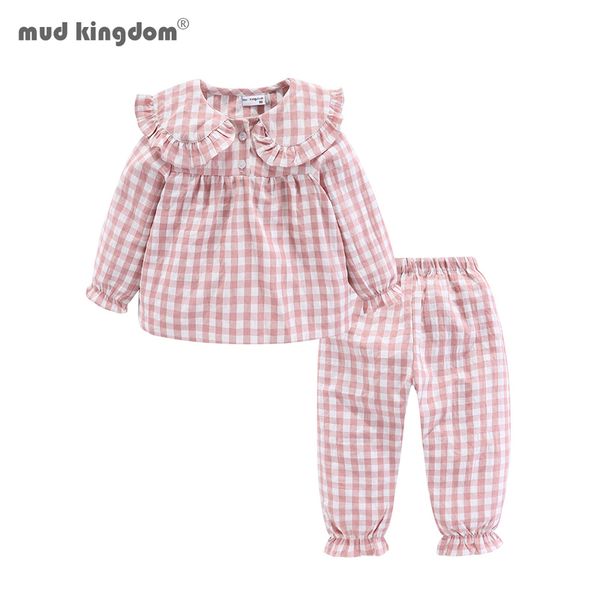 mudkingdom girls pajama set peter pan collar cute plaid girl pajamas suit homewear toddler pajamas girls jammies sleepwear 220706, Blue;red
mudkingdom girls pajama set peter pan collar cute plaid girl pajamas suit homewear toddler pajamas girls jammies sleepwear 220706, Blue;red