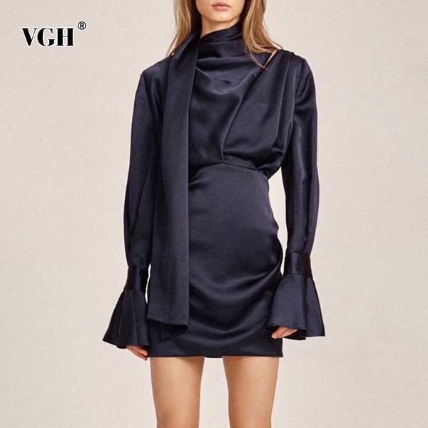 solid elegant dress for women stand collar flare long sleeve high waist hollow out design casual dresses female fashion 210507, Black;gray
solid elegant dress for women stand collar flare long sleeve high waist hollow out design casual dresses female fashion 210507, Black;gray