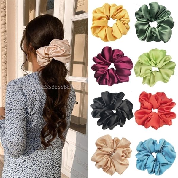 oversized scrunchies polyester material solid color women big hair ties elastic bands gir ponytail holder accessories 220607, Silver
oversized scrunchies polyester material solid color women big hair ties elastic bands gir ponytail holder accessories 220607, Silver
