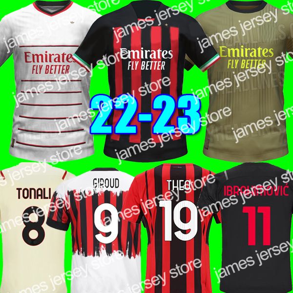 new 21 22 23 soccer jerseys tomori giroud ibrahimovic r.leao lazetic fourth 4th kit 2021 2022 tonali a.rebic kessie theo brahim men kids set, Black;yellow
new 21 22 23 soccer jerseys tomori giroud ibrahimovic r.leao lazetic fourth 4th kit 2021 2022 tonali a.rebic kessie theo brahim men kids set, Black;yellow
