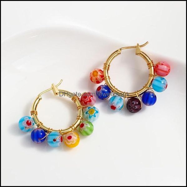 hoop hie vintage colorf glass beads alloy earrings for women 2022 fashion bohemia flowers circle earri jewelshops dhj50, Golden;silver
hoop hie vintage colorf glass beads alloy earrings for women 2022 fashion bohemia flowers circle earri jewelshops dhj50, Golden;silver