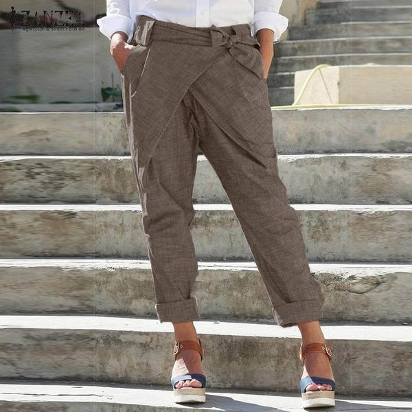 zanzea fashion pencil pants womens trousers casual elastic waist casual pantalon belted plus size solid lace up turnip 5xl y200418, Black;white
zanzea fashion pencil pants womens trousers casual elastic waist casual pantalon belted plus size solid lace up turnip 5xl y200418, Black;white