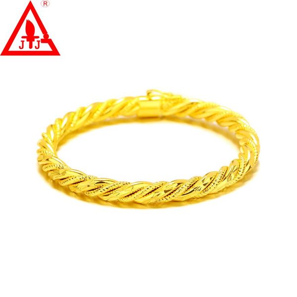6mm 24k yellow gold filled bangles copper fashion charms fine jewelry wedding dressed luxury designer bracelet women328b, Black
6mm 24k yellow gold filled bangles copper fashion charms fine jewelry wedding dressed luxury designer bracelet women328b, Black