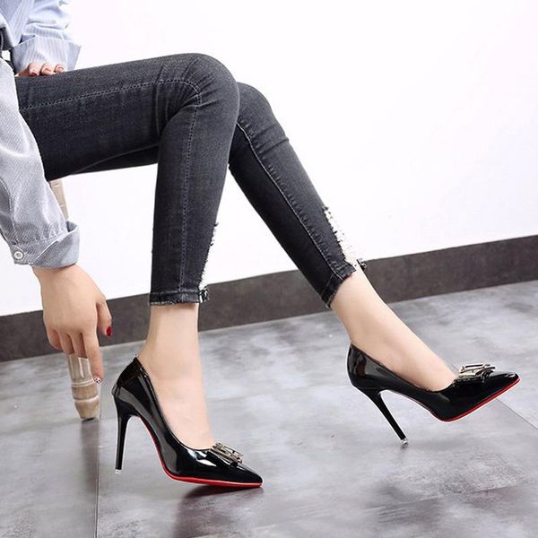 dress shoes woman spring summer black pointed toe stiletto sandals ol professional women's shoesdress
dress shoes woman spring summer black pointed toe stiletto sandals ol professional women's shoesdress