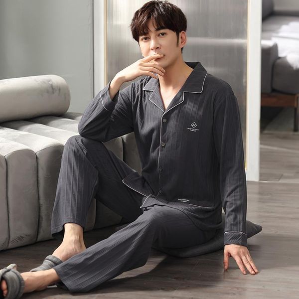 men's sleepwear men's sleepwear -4xl 100% cotton pijama for men 2 pieces lounge pyjamas autumn bedgown home clothes man pjs pure, Black;brown
men's sleepwear men's sleepwear -4xl 100% cotton pijama for men 2 pieces lounge pyjamas autumn bedgown home clothes man pjs pure, Black;brown