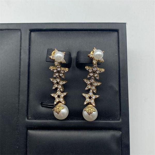 10% off jewelry the new di bee pearl silver needle full of diamond stars long fashion sweet and versatile temperament earrings, Golden
10% off jewelry the new di bee pearl silver needle full of diamond stars long fashion sweet and versatile temperament earrings, Golden