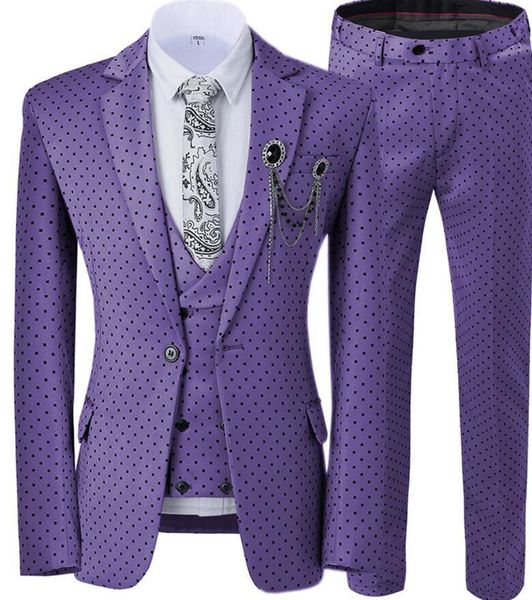 custom made purple men suits slim fit one button groom tuxedos point notch lapel groomsmen suits 3 pieces wedding party blazer vest & pant, Black;gray
custom made purple men suits slim fit one button groom tuxedos point notch lapel groomsmen suits 3 pieces wedding party blazer vest & pant, Black;gray