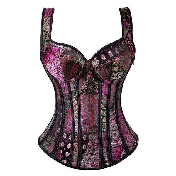 steampunk straps overbust corset with cup zipper side jacquard floral waist cincher bustier lingerie plus size 220524
steampunk straps overbust corset with cup zipper side jacquard floral waist cincher bustier lingerie plus size 220524
