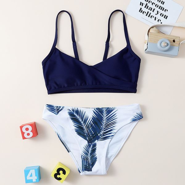 7~14years summer teen girls swimsuit leaf printed two pieces kids swimwear for beach wear biquini infantil bikini 220315, Blue
7~14years summer teen girls swimsuit leaf printed two pieces kids swimwear for beach wear biquini infantil bikini 220315, Blue