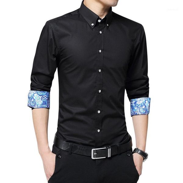 men's casual shirts men's 2022 fashion autumn long-sleeved shirt solid color cotton single-breasted business printing, White;black
men's casual shirts men's 2022 fashion autumn long-sleeved shirt solid color cotton single-breasted business printing, White;black